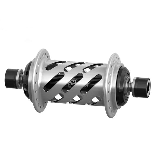 Onyx BMX 100/10mm Bolt-on Helix Front Hub - 36H Anodized - Clear